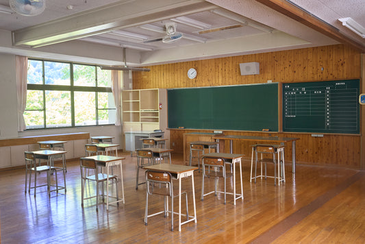 Abandoned junior high school in Shiojiri City, Nagano